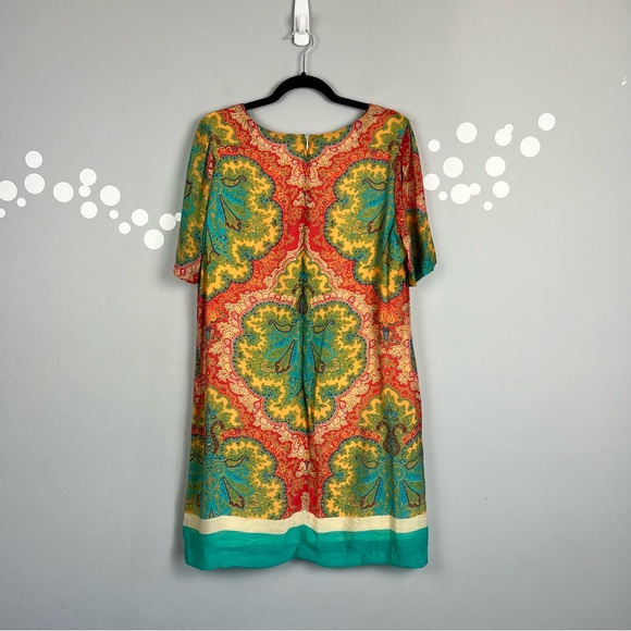WDNY Paisley Shift Dress Size XL - Picture 3 of 5